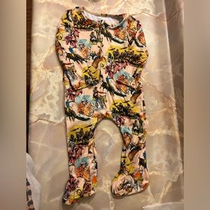 24 month western footie pajamas